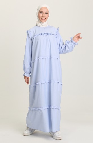 Eisblau Hijab Kleider 21Y8306-08