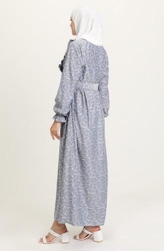 Robe Hijab Bleu Marine 21Y8338A-02