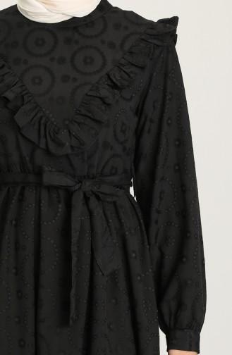 Black Hijab Dress 21Y8417-02