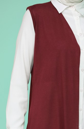 Claret red Gilet 1561-02