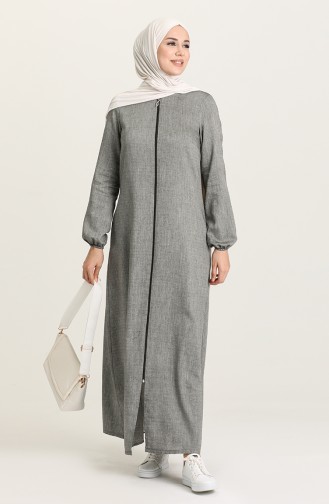 Gray Abaya 3069-01