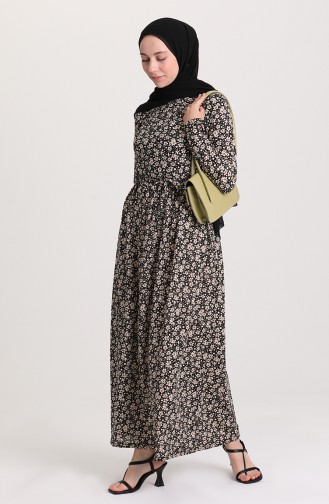 Black Hijab Dress 1030-03