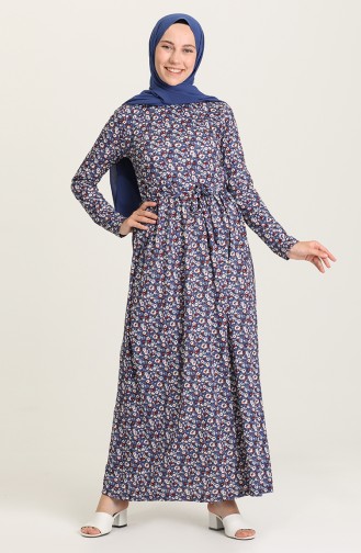 Indigo Hijab Kleider 1031-02