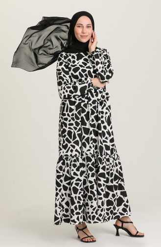 Black Hijab Dress 4568-02