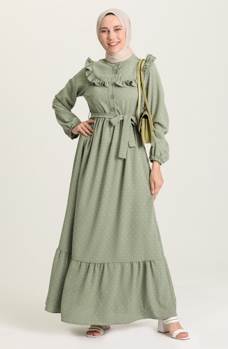Robe Hijab Vert noisette 21Y8302-02