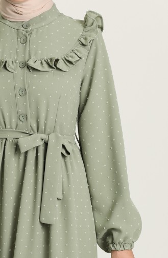 Robe Hijab Vert noisette 21Y8302-02