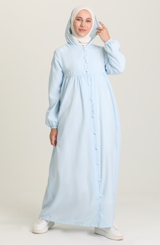 Robe Hijab Bleu Glacé 21Y8397-01