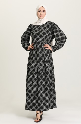 Black Hijab Dress 21Y8399B-01