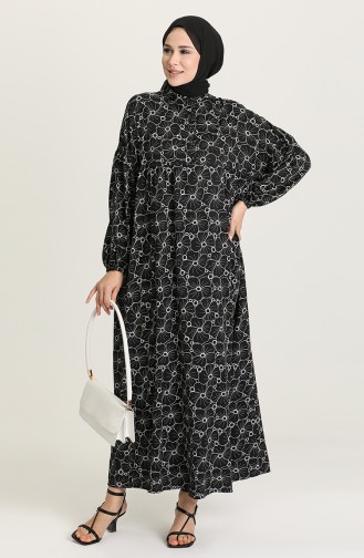 Black Hijab Dress 21Y8403-04
