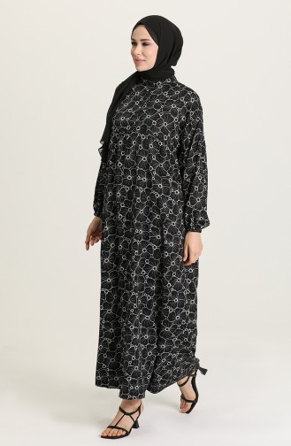 Schwarz Hijab Kleider 21Y8403-04