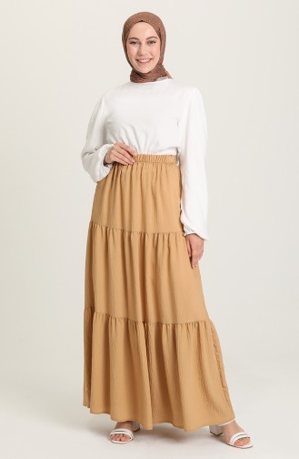 Sand Beige Skirt 1020211ETK-03