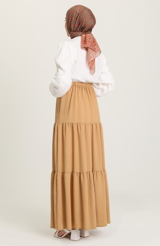 Sand Beige Skirt 1020211ETK-03