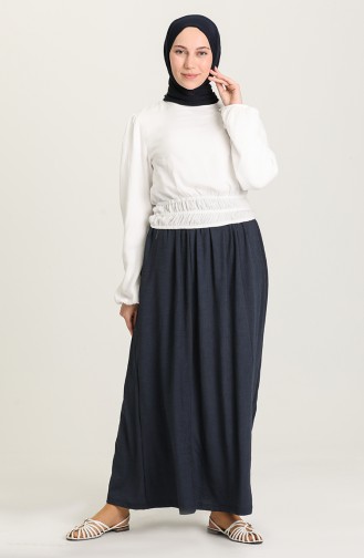 Navy Blue Rok 8314-1