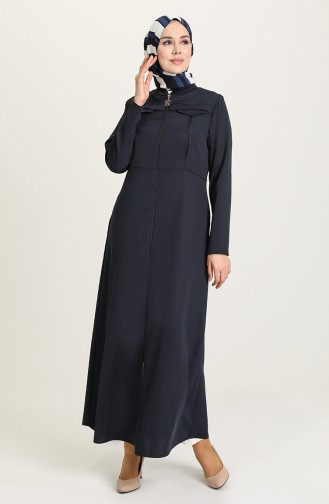 Navy Blue Abaya 0101-01