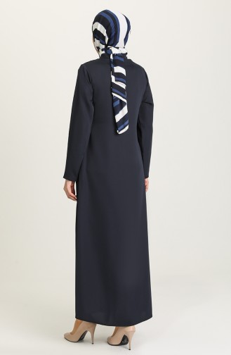 Navy Blue Abaya 0101-01