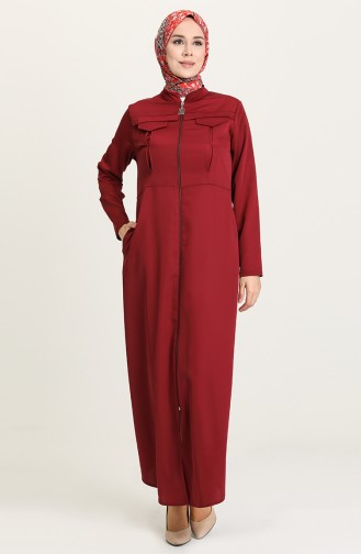 Claret Red Abaya 0101-02