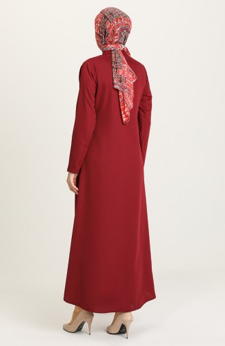 Claret Red Abaya 0101-02