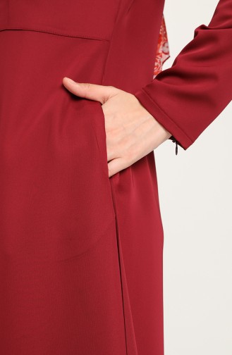 Claret Red Abaya 0101-02