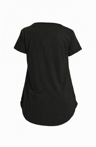 Basic Uzun T-shirt 6412-02 Antrasit