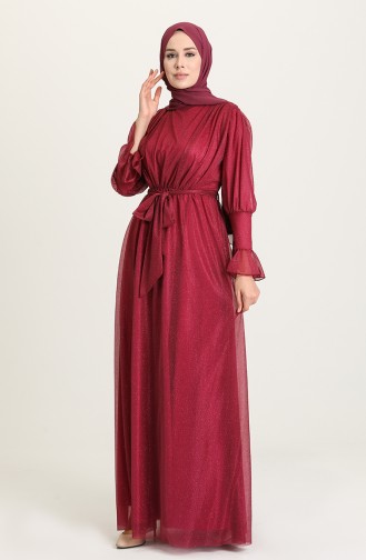 Zwetschge Hijab-Abendkleider 5367-14