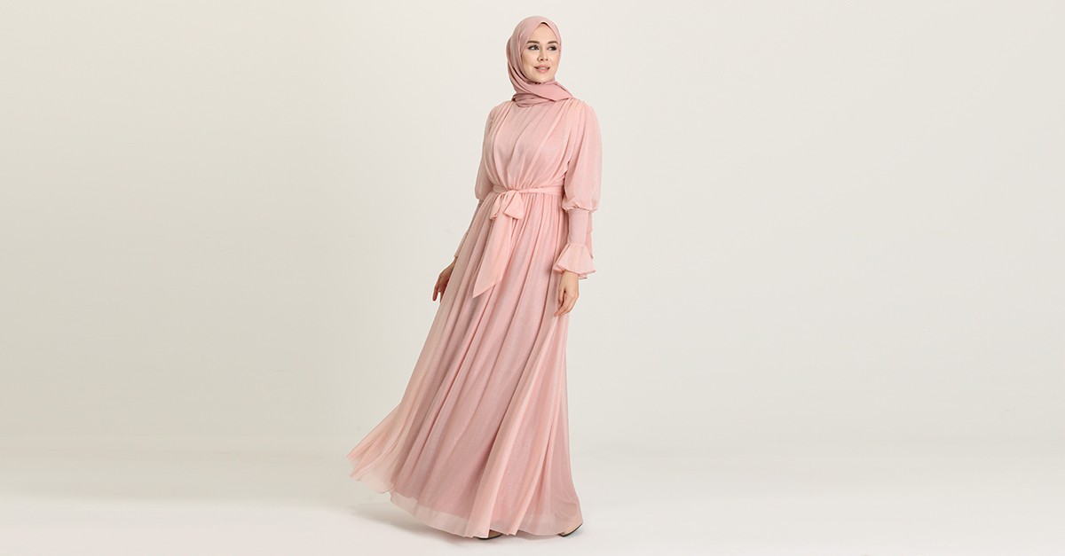 knee length dresses for ladies Long Sleeve Criss Cross Maxi Dress main image 0