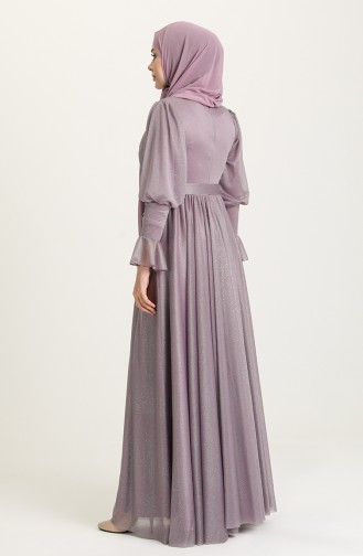 Dunkel-Lila Hijab-Abendkleider 5367-20