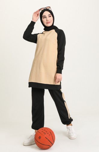 Beige Trainingspak 21052-01