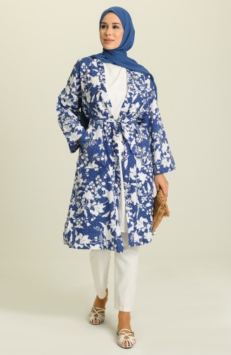 Kimono أزرق كحلي 5380-04