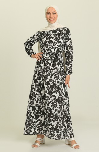 Black İslamitische Jurk 9077-03