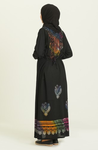 Robe Hijab Noir 5004A-01