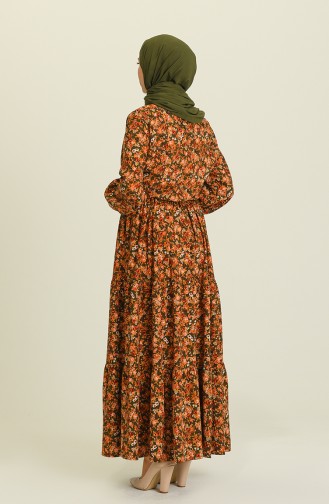 Khaki Hijab Dress 2023-01