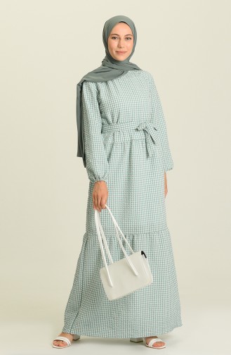 Robe Hijab Vert menthe 5377-01