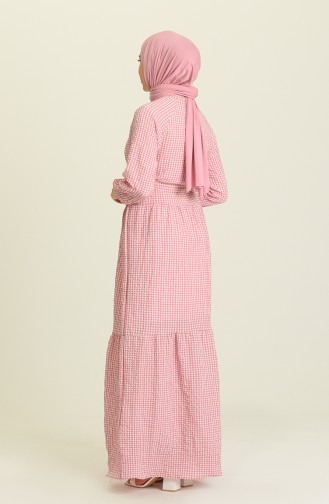 Rosa Hijab Kleider 5377-04