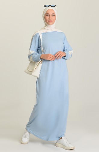 Blue Hijab Dress 1005-06