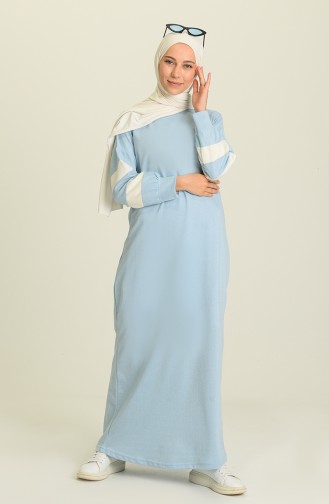 Blue Hijab Dress 1005-06