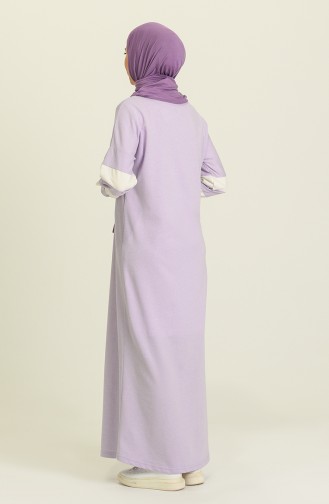 Lilac İslamitische Jurk 1005-08