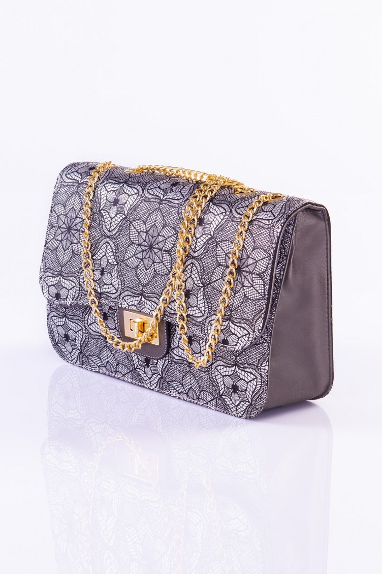 Silver Gray Shoulder Bag 3150 Sefamerve