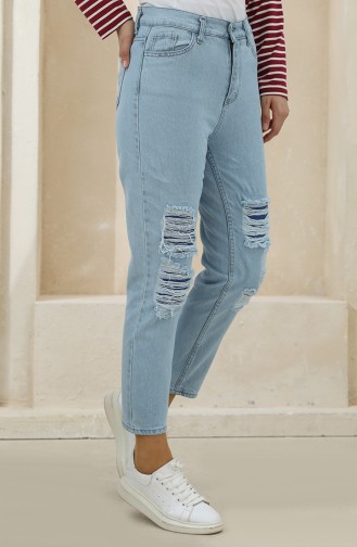 Pantalon Bleu Glacé 7514-02