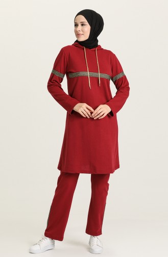 Claret Red Tracksuit 1017-02