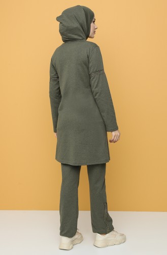 Khaki Jogginganzüge 1017-05