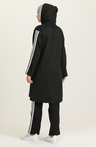 Zippered Tracksuit 1018-01 Black 1018-01