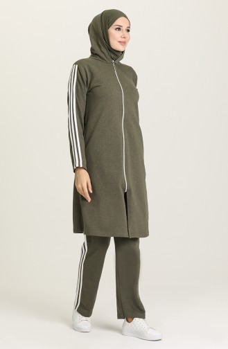 Khaki Jogginganzüge 1018-04