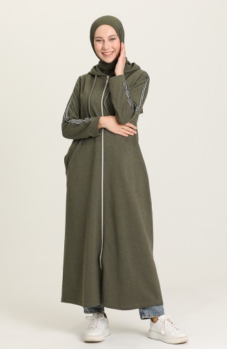 Khaki Abaya 0008-03