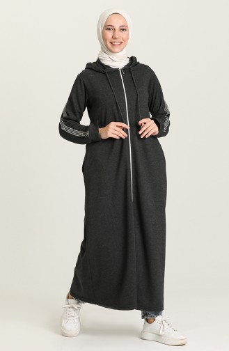 Anthracite Abaya 0008-04