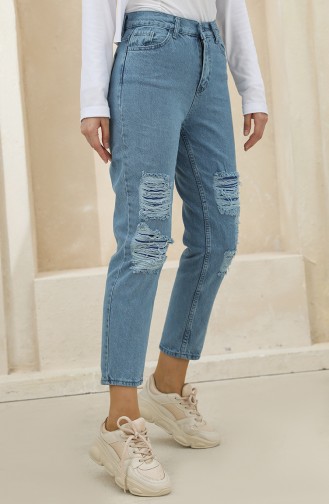 Pantalon Bleu Jean 7514-01