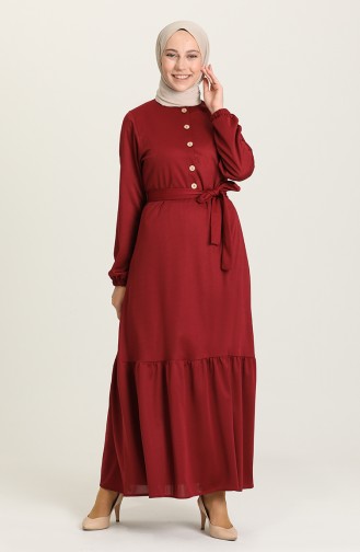 Robe Hijab Bordeaux 1003-01