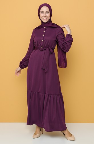 Robe Hijab Pourpre 1003-03