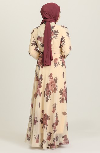 Robe Hijab Rose Pâle 14725-02