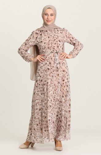 Mink Hijab Dress 7102-04