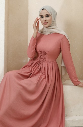 Robe Hijab Rose Pâle 8349-05